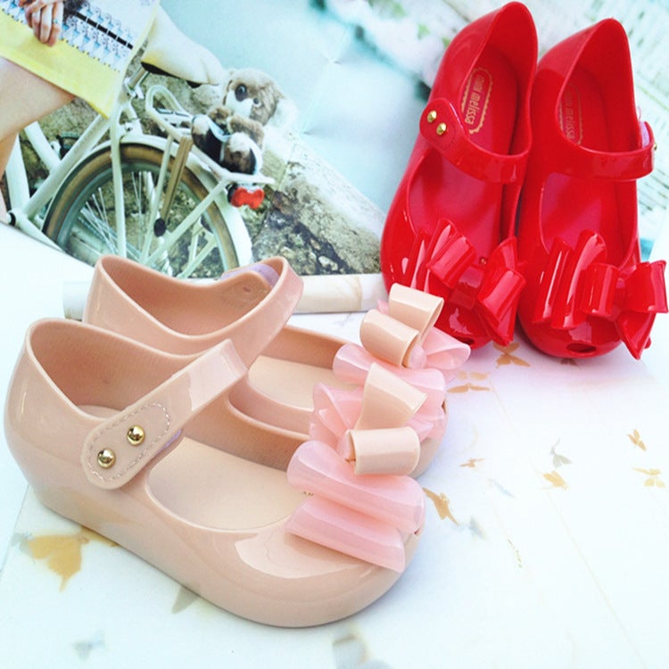 Melisha New Three-Layer Bow Children'S Shoes Original Jelly Baby Fish Mouth Shoes Princess Shoes Children'S Sandals - Image 3