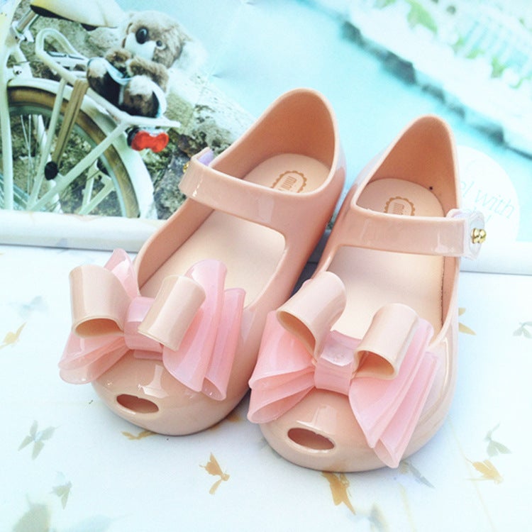 Melisha New Three-Layer Bow Children'S Shoes Original Jelly Baby Fish Mouth Shoes Princess Shoes Children'S Sandals - Image 4