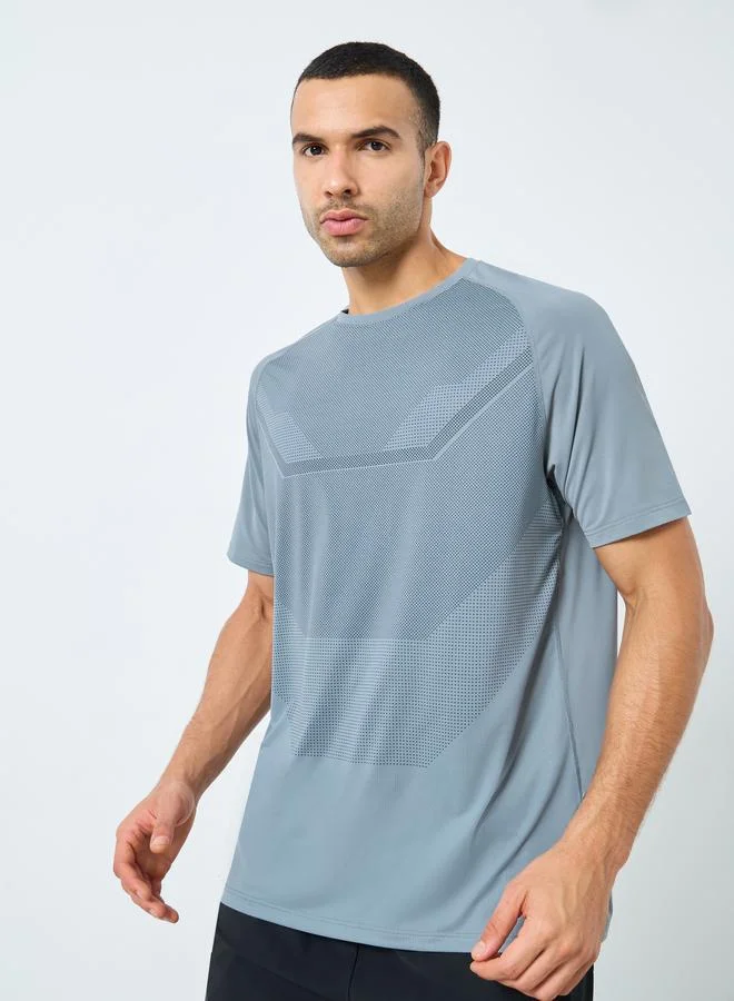 Regular Fit Active T-Shirt with Front Print
