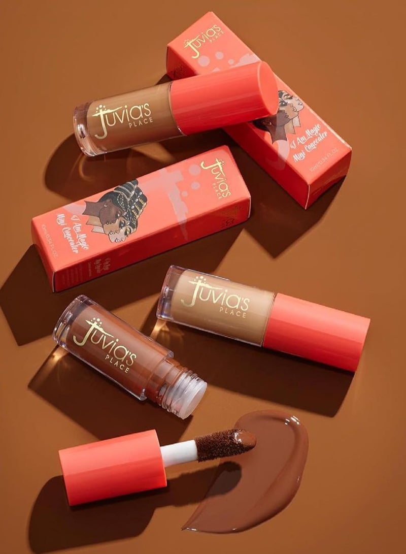 Juvia's Place I Am Magic Liquid Concealer - J18 Medium-tan w/Golden Olive Undertone/.34 fl oz, Full Coverage Concealer, Makeup Concealer, Hydrating Concealer, Waterproof Concealer