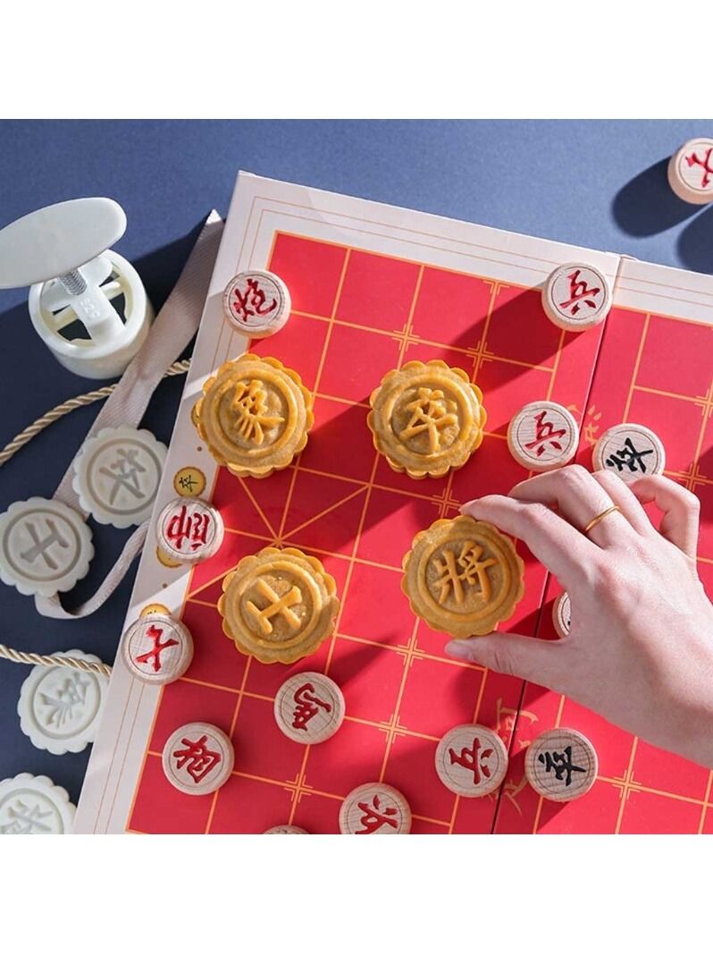 DubaiGallery Plastic material Mooncake mold 3D dragon fish scales cookie cutter mold 150g DIY baking accessories mid autumn festival - Image 4