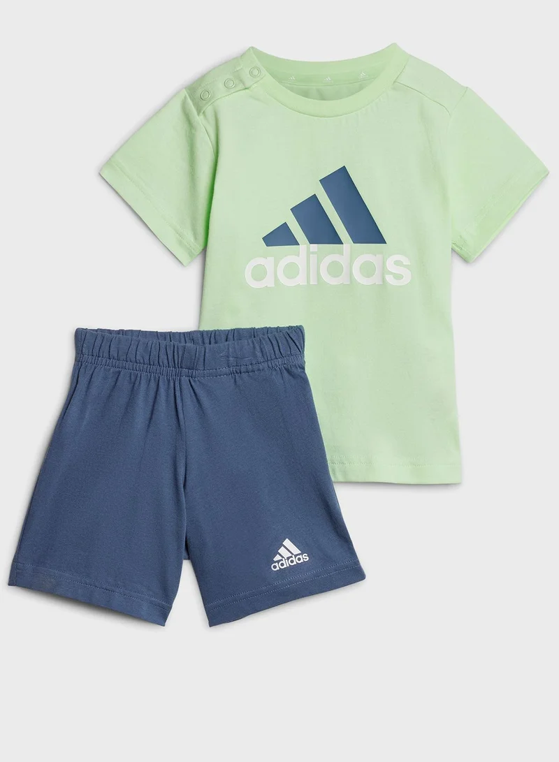 adidas مجموعة شعار كبير للرضع