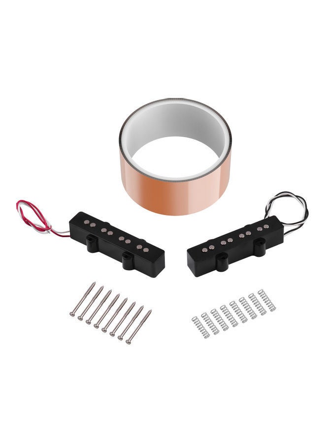 نيبمينينت 5 سم * 2 متر / انش 6.6 قدم شريط حماية موصل من رقائق النحاس - جانب واحد + قطعتين 4 أوتار جسر جيتار الجاز متوافقة مع لجيتار JB باس - Image 5