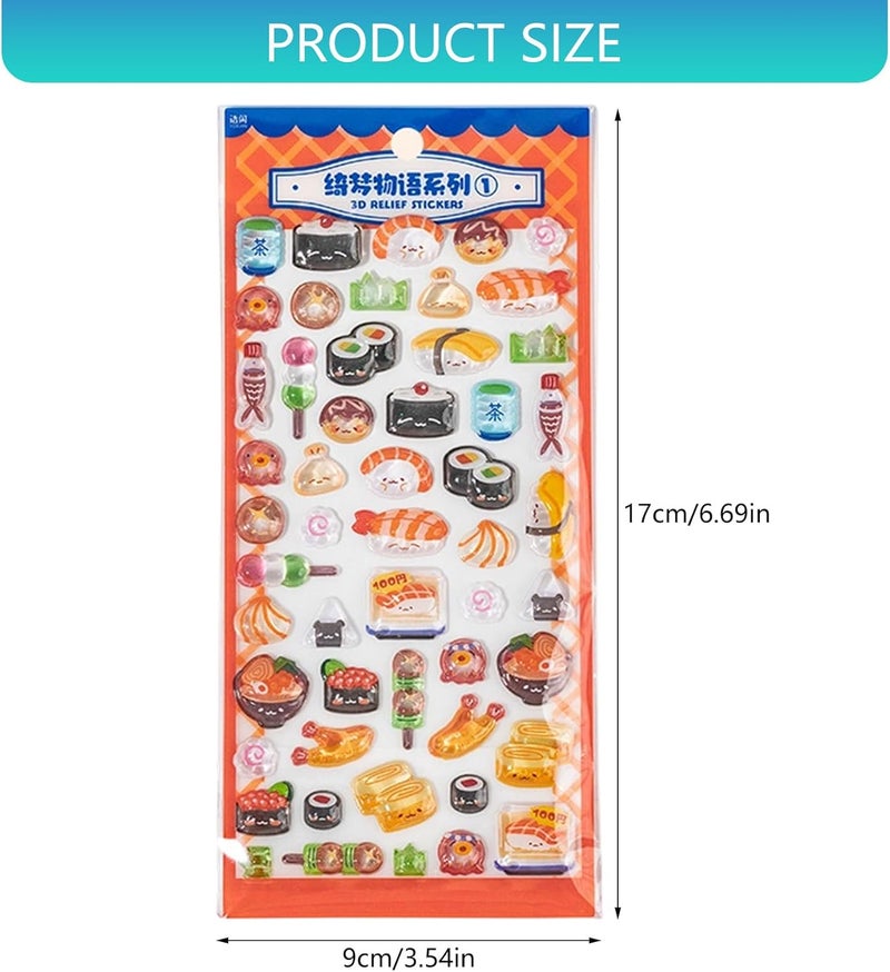 Puffier Sticker Sheets Adorable Small Stickers for and Adults Tiny for Phone Case, Notebook, Scrapbooking Floating - Image 2