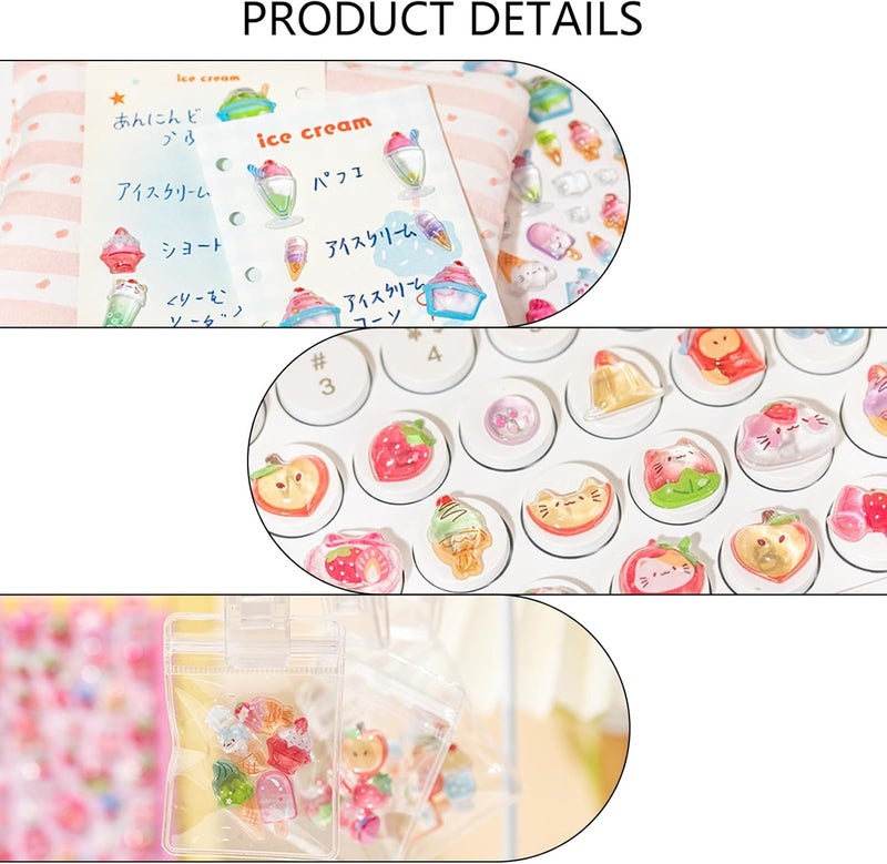 Puffier Sticker Sheets Adorable Small Stickers for and Adults Tiny for Phone Case, Notebook, Scrapbooking Floating - Image 4