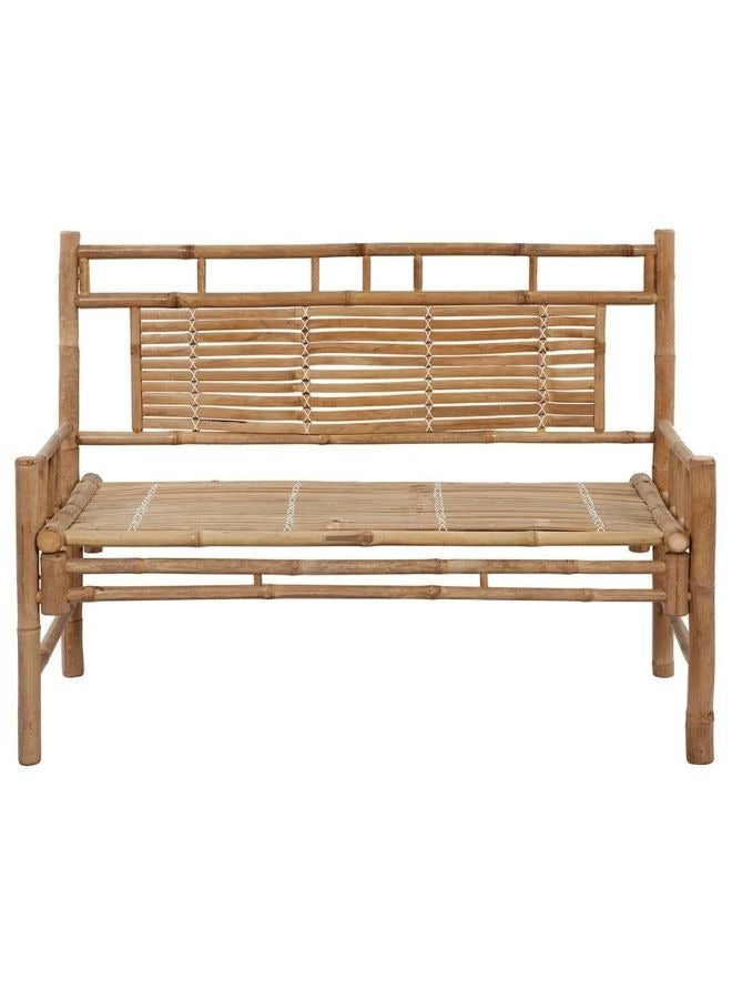 vidaxl vidaXL Garden Bench with Cushion 120 cm Bamboo  - Image 2