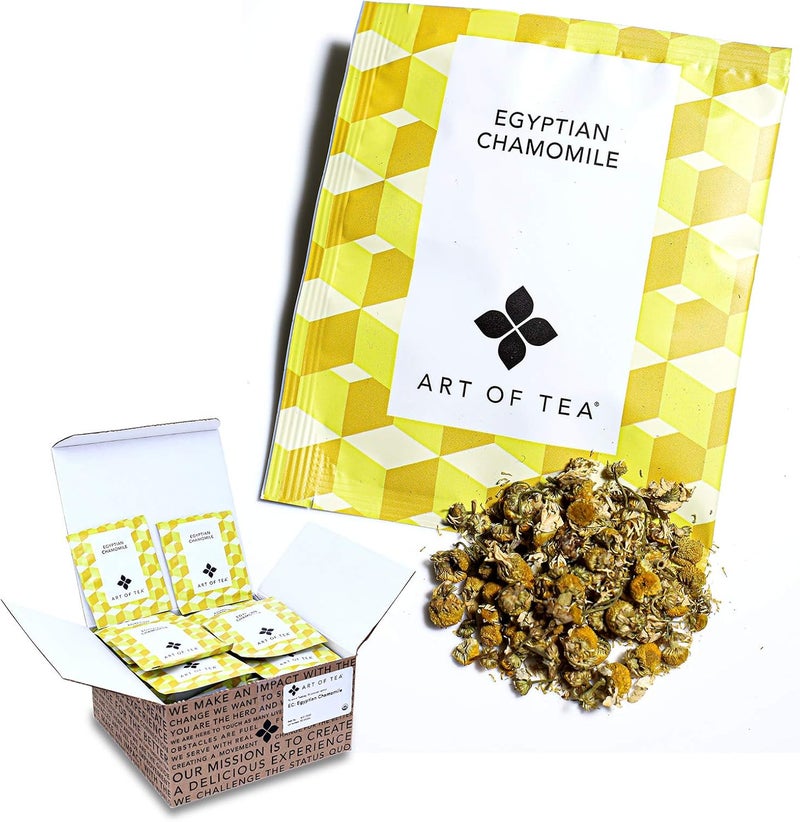 Art of Tea Organic Egyptian Chamomile Tea Bags - Caffeine Free - Image 1