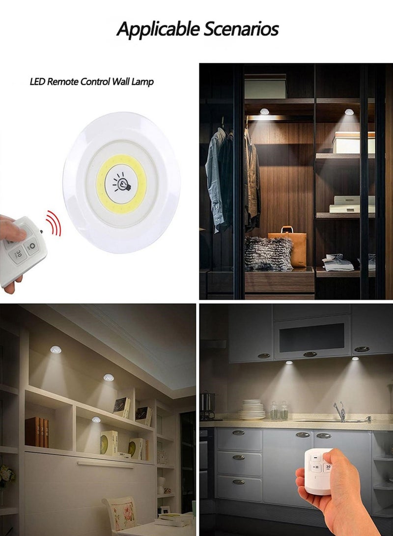 شينيو 6 قطع من مصابيح LED الذكية اللاسلكية بجانب السرير مصابيح إضاءة ليلية COB مع جهاز تحكم عن بعد - تحسين المطبخ المنزلي - Image 5