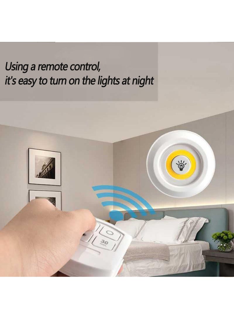 شينيو 6 قطع من مصابيح LED الذكية اللاسلكية بجانب السرير مصابيح إضاءة ليلية COB مع جهاز تحكم عن بعد - تحسين المطبخ المنزلي - Image 3