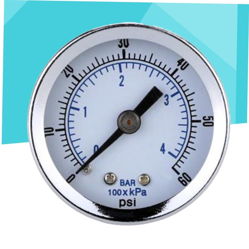 2 حزمة 1 5 قرص مقياس ضغط الهواء 0 60 رطل لكل بوصة مربعة مقياس مزدوج للهواء المضغوط 1 8 خيوط - Image 3