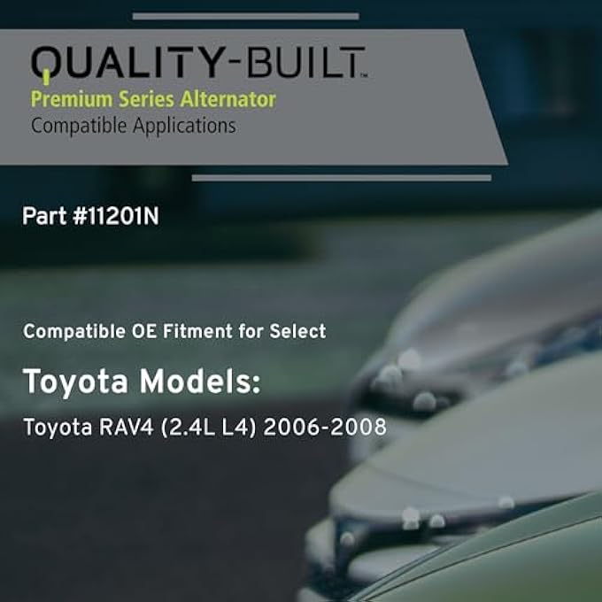 QUALITY-BUILT Premium New Alternator 11201N - OE Compatible with Select 2006-2008 Toyota RAV4 - Image 3