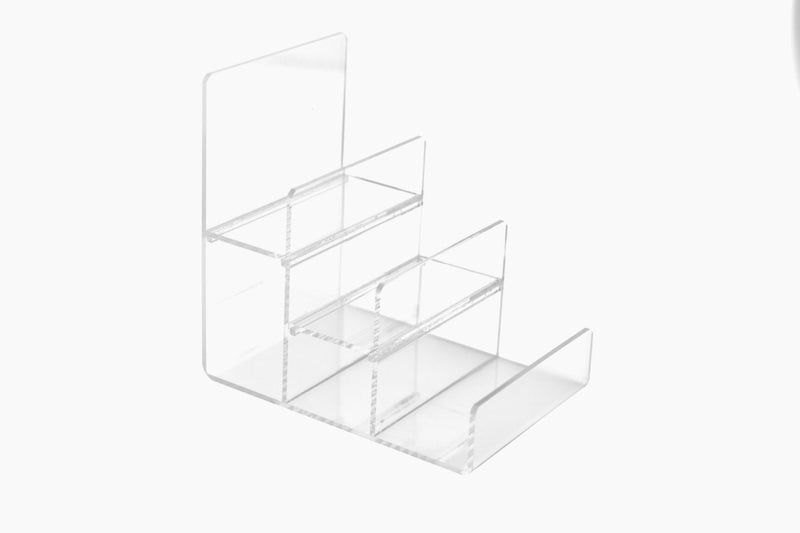 RY DISPLAY Acrylic Wallet Display Stand Holder Acrylic Jewelry Display Riser Shelf Showcase Fixtures 3tier