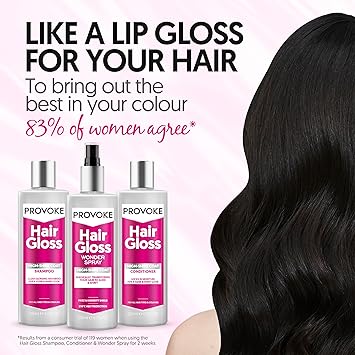 PROVOKE Hair Gloss HighShine Coat Conditioner 200ml Mirror Shine Transparent Glow Shine Get Extra Care and Softness with an Added Colour Boost - Image 3