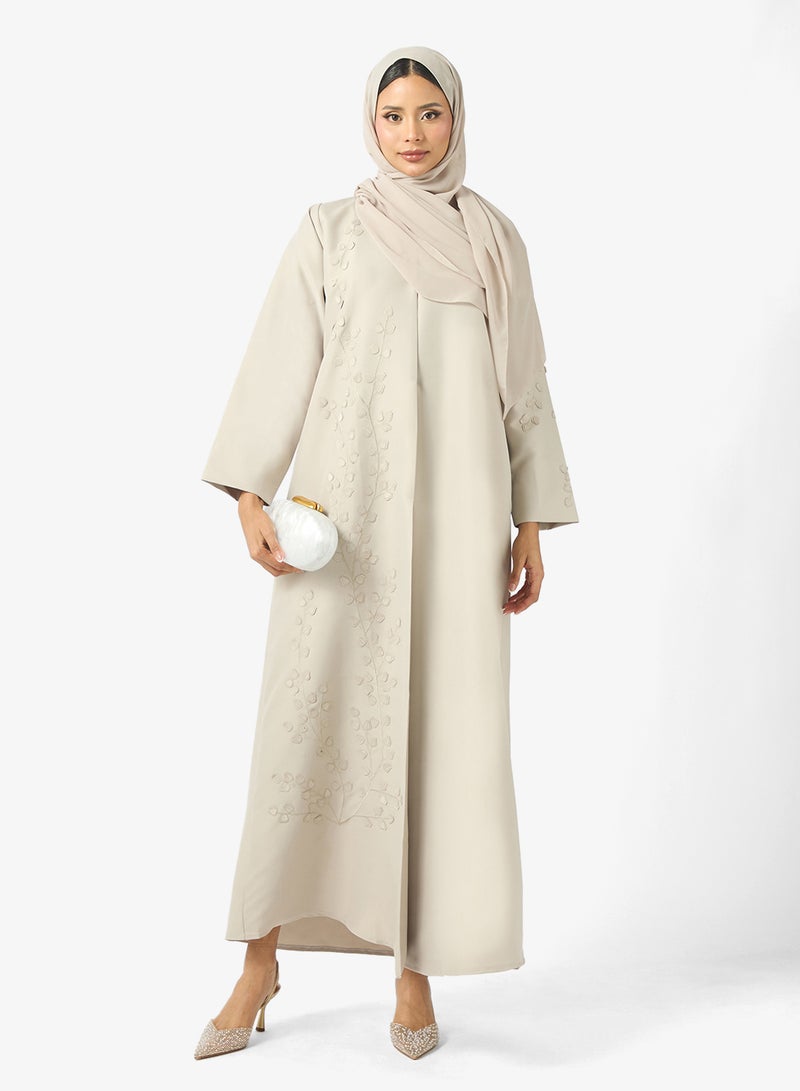 Khizana Embellished Detail Abaya - Image 1