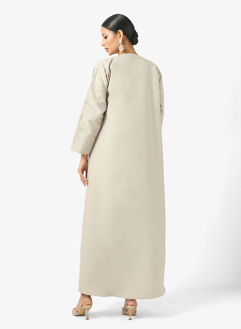 Khizana Embellished Detail Abaya - Image 2