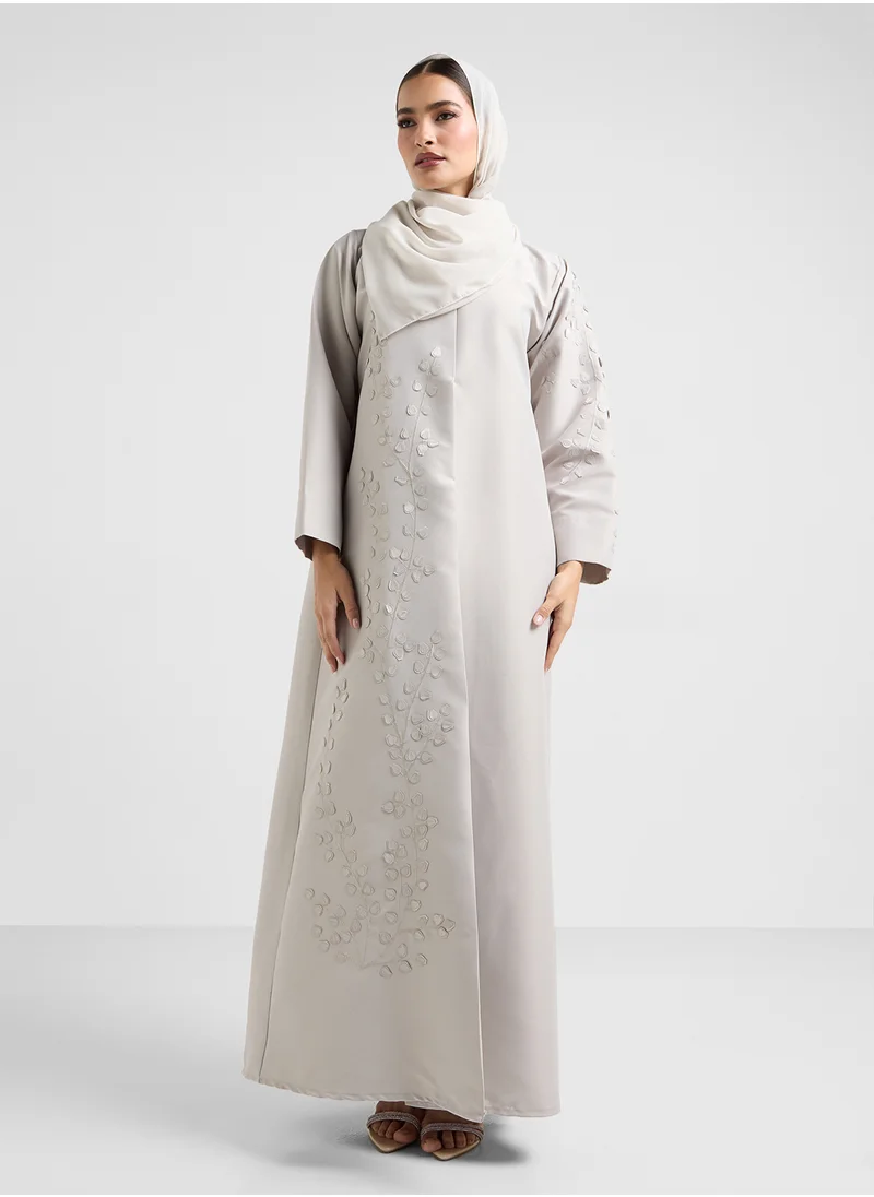 Khizana Embellished Detail Abaya