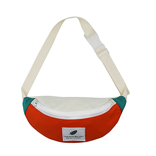 ZGMYC Toddlers Kids Canvas Fanny Pack Adjustable Waist Pack Small Crossbody Purse for Boys Girls - Image 3