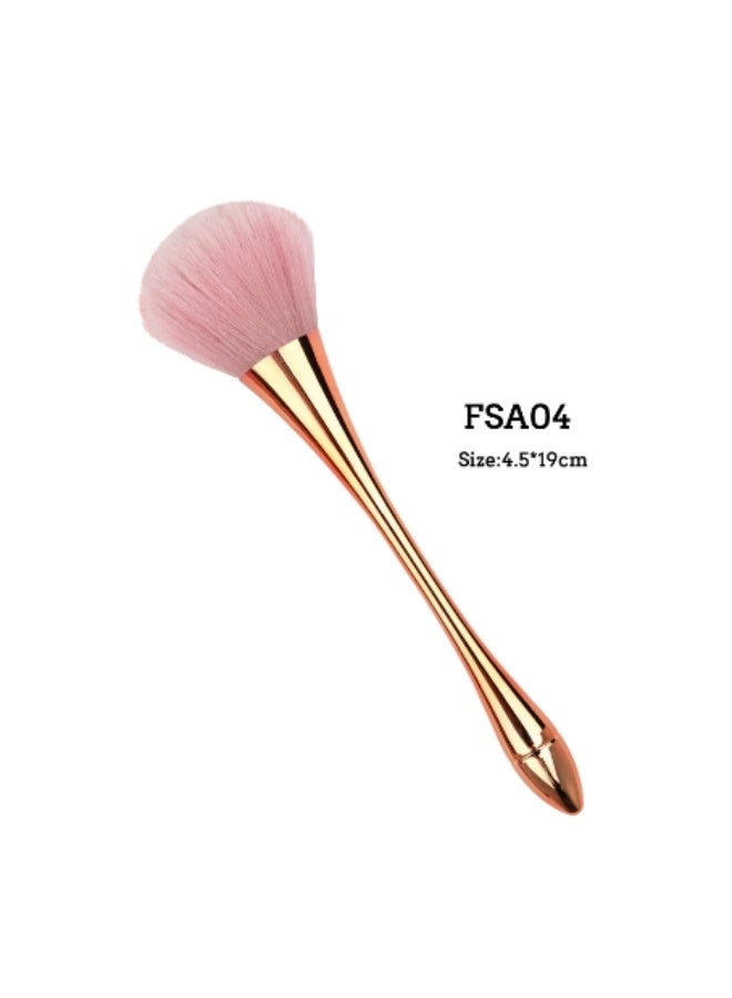 Nail Dust Brush Cleaner Nail Brush Is Used To Clean Dust Dip In Paint Large Makeup Brush Powder Blusher Brush Nail Cleaning Brush Nail Brush - Image 1