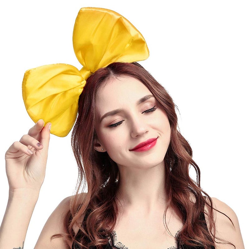 Ztl Women Huge Bow Headband Hairband Hair Hoop Costume Accessories Party Props