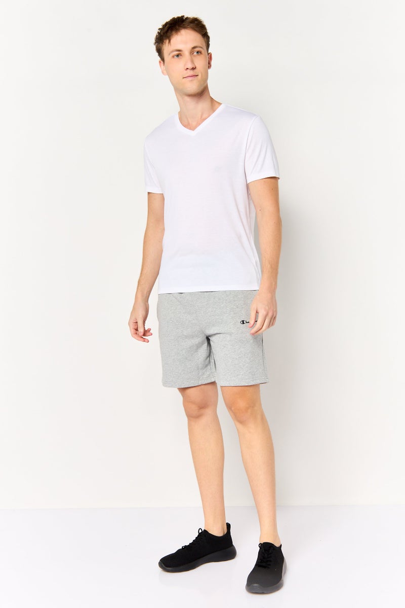 Champion Men Sportswear Fit Brand Logo Outdoor Shorts, Heather Grey - Image 3