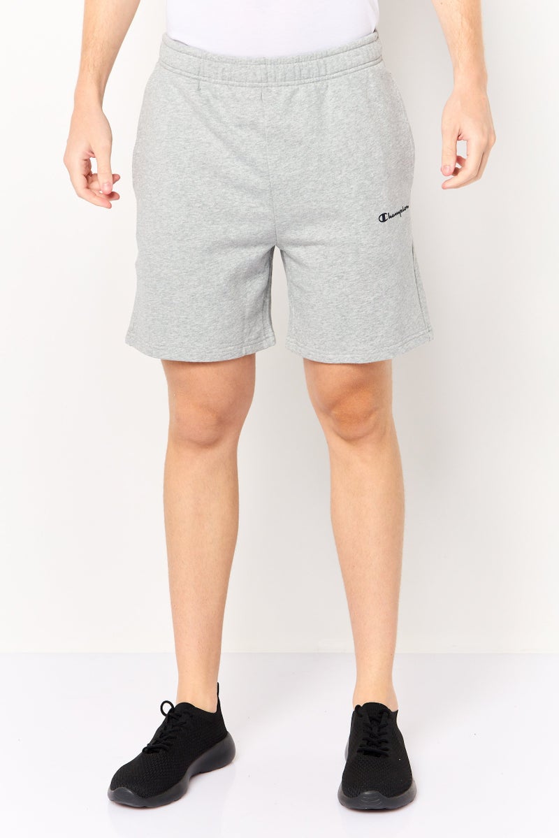 Champion Men Sportswear Fit Brand Logo Outdoor Shorts, Heather Grey - Image 1