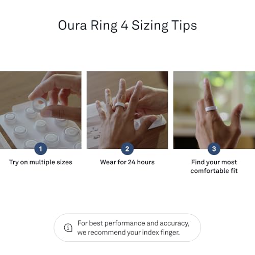 OURA طقم قياس خاتم أورا 4 - قياس قبل شراء خاتم أورا 4 - قياس فريد، ليس قياسات خواتم أمريكية قياسية - استلم رصيد للشراء - Image 3
