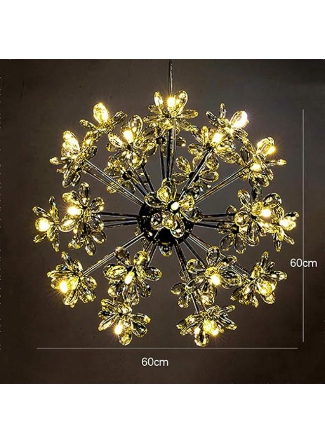 شروق الشمس ثريا كريستالية فاخرة بإضاءة عصرية - Image 2