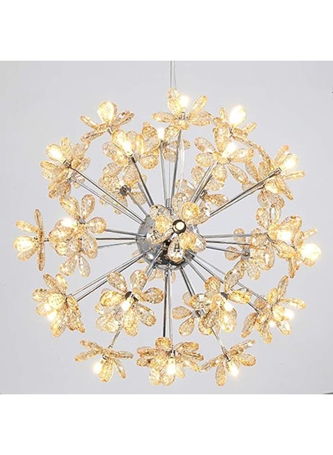 شروق الشمس ثريا كريستالية فاخرة بإضاءة عصرية - Image 1