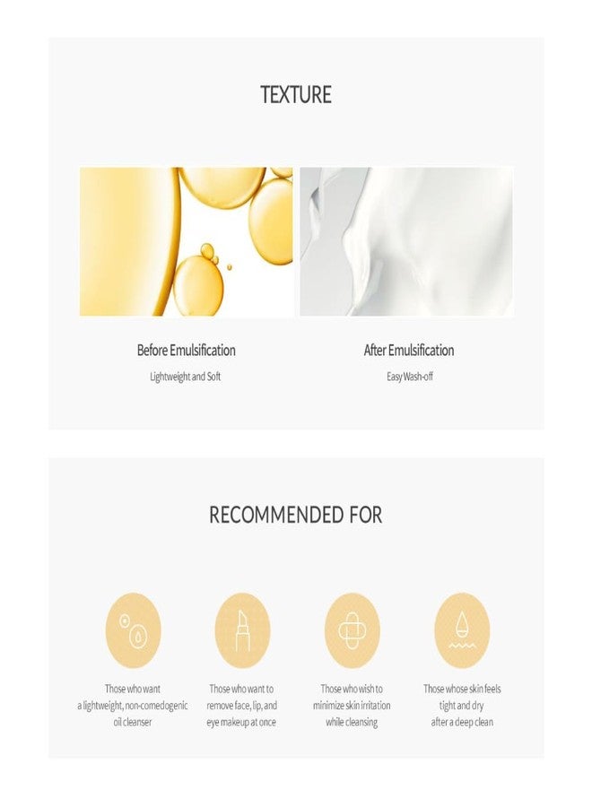 Huxley Secret of Sahara Cleansing Oil Be Clean Be Moist, Korean Oil Cleanser Makeup Remover, Quick Rinse Double Cleanse First Step, Sunscreen Removal 200ml / 6.76 fl. oz. - Image 5