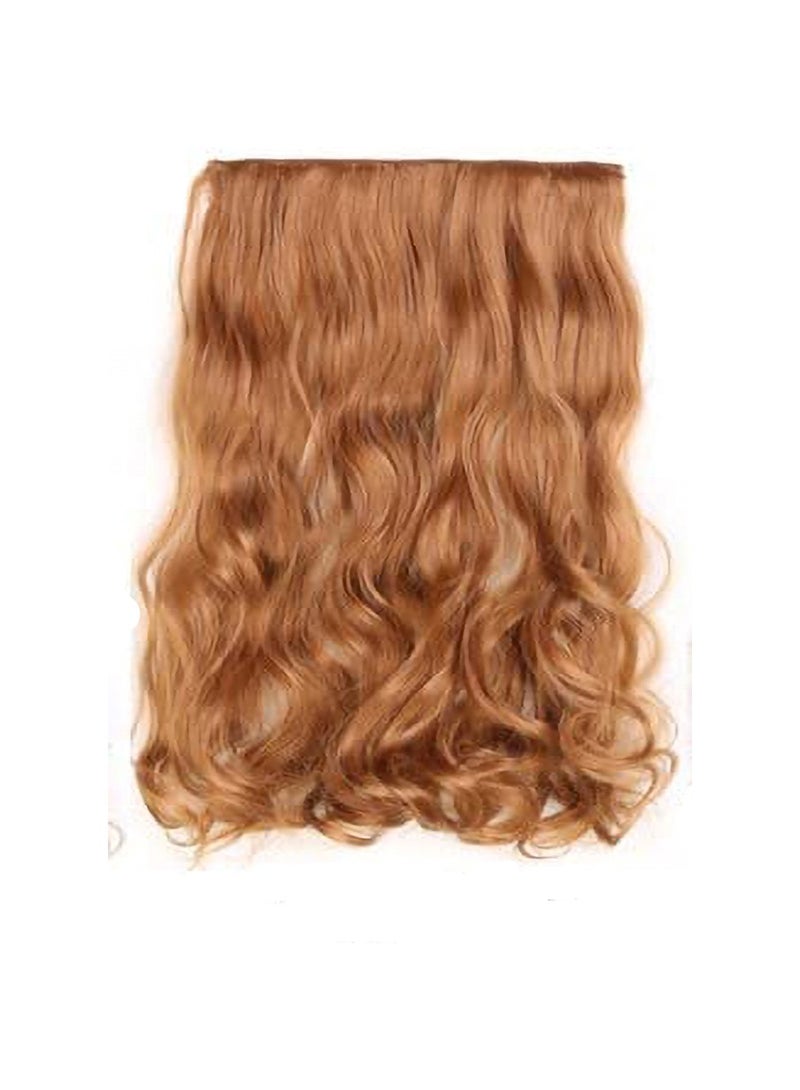 إستيل وصلة إطالة شعر مموجة طويلة وطويلة الرأس مكونة من قطعة واحدة مع 5 مشابك مناسبة للنساء والفتيات على هيئة موجة 30 مترًا 27 - Image 2