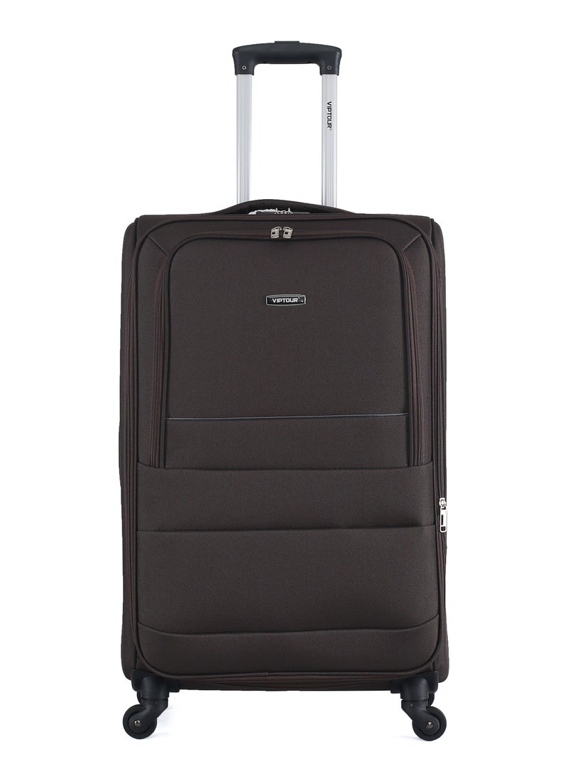 VIPTOUR - 4 Piece Softside 4 Wheels Trolley Luggage Set With Number Lock 20,24,28,32 Inches - Image 1