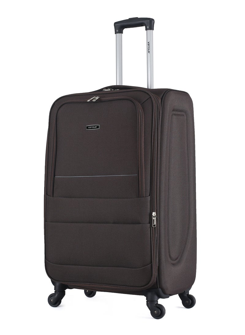 VIPTOUR - 4 Piece Softside 4 Wheels Trolley Luggage Set With Number Lock 20,24,28,32 Inches - Image 1