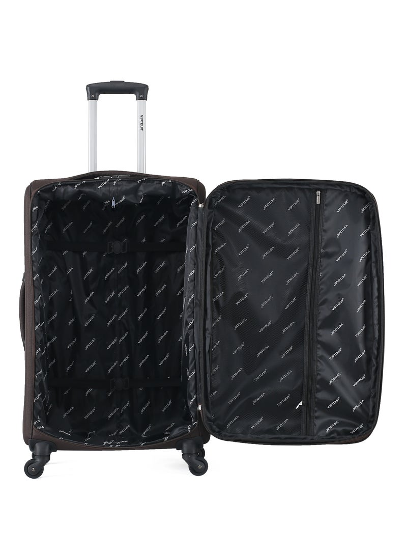 VIPTOUR - 4 Piece Softside 4 Wheels Trolley Luggage Set With Number Lock 20,24,28,32 Inches - Image 1