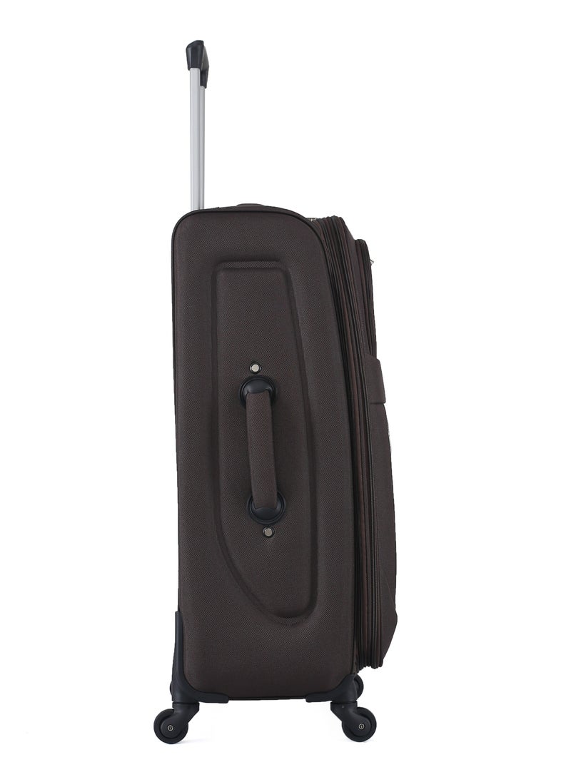 VIPTOUR - 4 Piece Softside 4 Wheels Trolley Luggage Set With Number Lock 20,24,28,32 Inches - Image 1