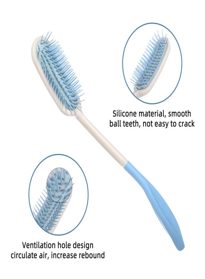Fanwer 14" Long Reach Hairbrushes,Long Handle Brush,Beauty Hair Applicable to elderly and hand-disabled people inconvenient upper limb activities - Image 3