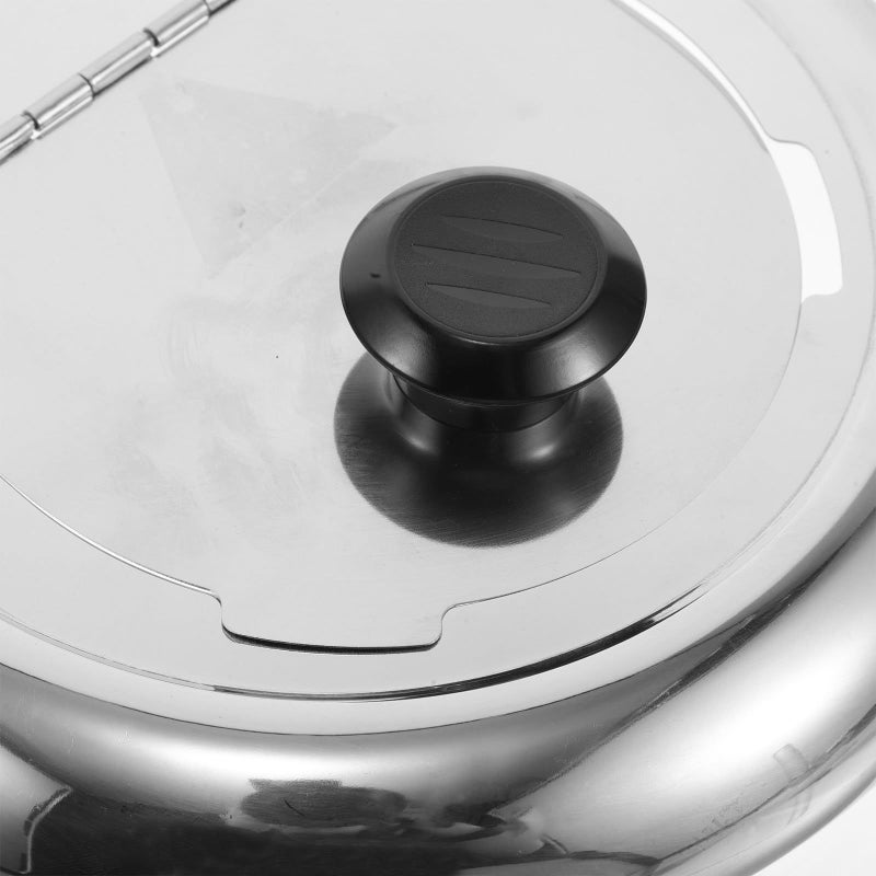 Stainless Steel 10L Heat Resistant Commercial Soup Cooker Lid With Knob - Image 4