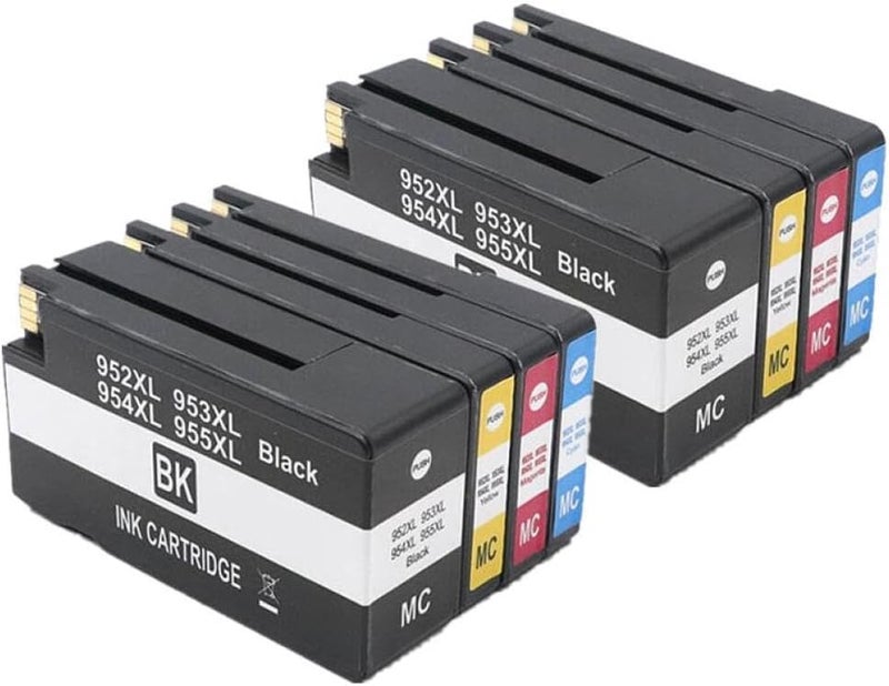 Ink Cartridge 952XL 953XL 954XL 955XL Compatible with Officejet Pro 7720 7730 7740 8210 8218 8710 8720 8725 8730 8740(2SET)