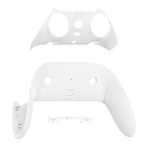 eXtremeRate Top Bottom Decorative Trim Shell Compatible with ps5 Edge Controller DIY Replacement Front Back Clip Shell Custom White Plates Cover Compatible with ps5 Edge Controller - Image 3