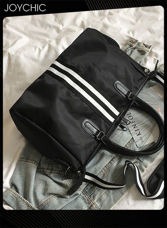 Joychic حقيبة سفر قصيرة بسيطة بسعة كبيرة حقيبة رياضية مقاومة للماء مع قسم للأحذية للجيم واليوغا - Image 3