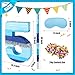 PCFING 20 Inch Number 5 Piata Blue Silver with 30 Inch Piata Stick Blindfold Confetti for Boys Girls Adults Birthday Party Decorations Anniversary Celebration Fiesta - Image 4