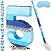 PCFING 20 Inch Number 5 Piata Blue Silver with 30 Inch Piata Stick Blindfold Confetti for Boys Girls Adults Birthday Party Decorations Anniversary Celebration Fiesta - Image 2