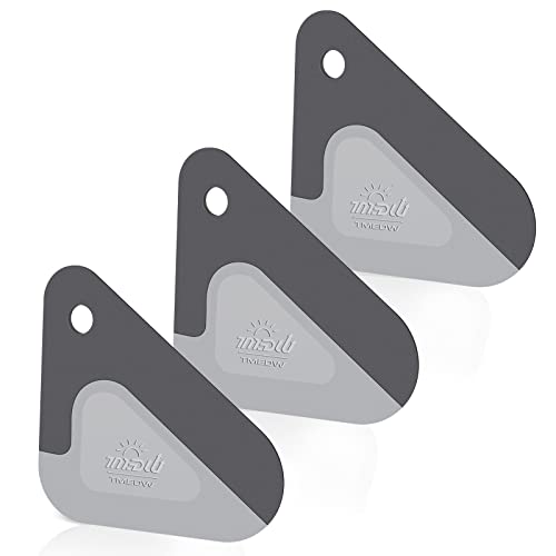 Matscover Food Scraper, 2-in-1 Pot and Pan Dish Scraper, Nylon and Silicone, Kitchen Scraper Tools for Cast Iron Skillets, Cookware, Dishes, Pans and Pots, Heat Resistant, Set of 3 - Image 1