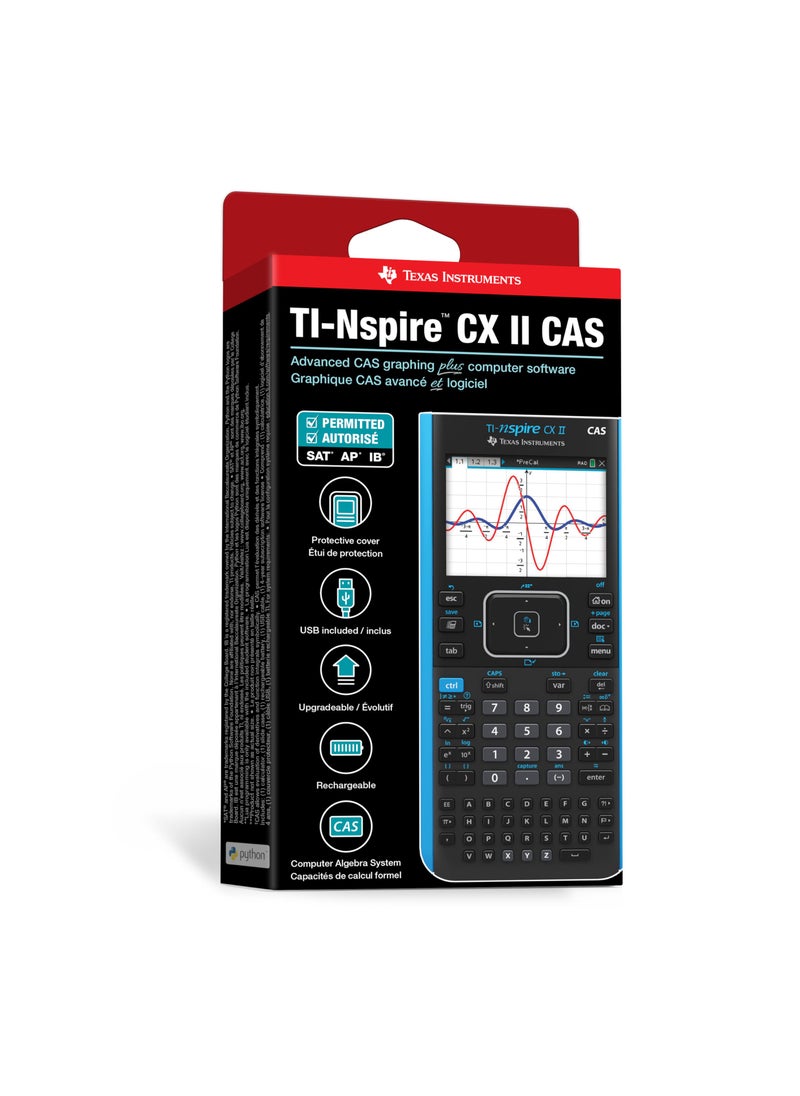TEXAS INSTRUMENTS Texas Instruments TI-Nspire CX II CAS Color Graphing Calculator with Student Software (PC/Mac)  - Image 5