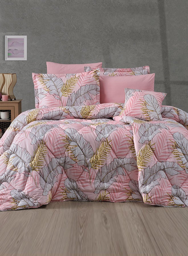 In-House Dijon | 8 Pieces Ranforce Cotton Comforter Set - King - 260x240 cm  - Image 1
