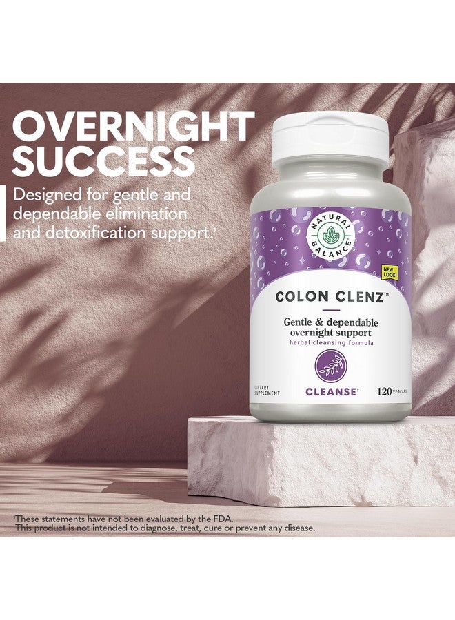 Natural Balance توازن طبيعي كولون كلينز | تنظيف القولون بالأعشاب، تنظيف ديتوكس، ومكمل صحة الجهاز الهضمي - تركيبة لطيفة وموثوقة لليلة واحدة - ضمان 60 يوم (120 حصة، 120 كبسولة نباتية) - Image 3