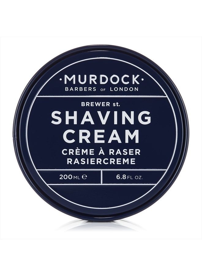Murdock London Shaving Cream | Rich Luxurious Texture Softens and Soothes | Made in England | 6.8 oz - Image 1