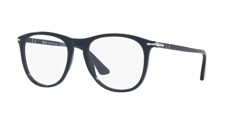 Persol Unisex PO3314V Square Prescription Eyewear Frames, Dusty Blue/Demo Lens, 53 mm - Image 2