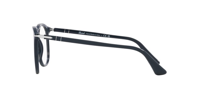 Persol Unisex PO3314V Square Prescription Eyewear Frames, Dusty Blue/Demo Lens, 53 mm - Image 4
