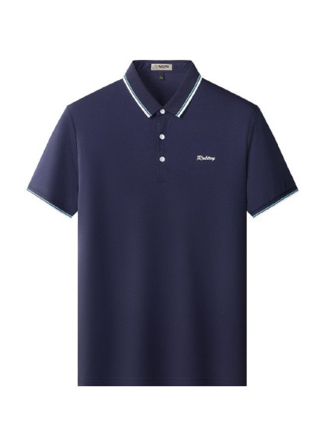 Tucano skin-friendly Soft Men's T-shirt Summer Solid Color Versatile Casual Men's Polo Shirt - Image 1