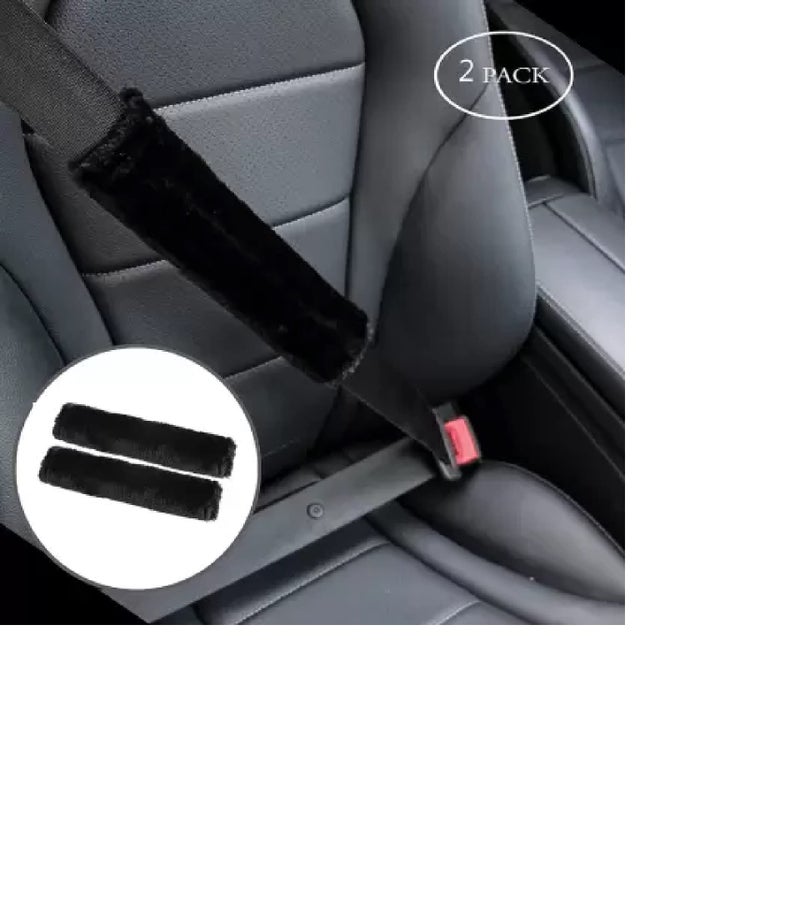 AUGEN Soft Velvet Seat Belt Shoulder Pad Backpack Straps for a More Comfortable Driving, Compatible with Adults Youth Kids - Car, Truck, SUV, Airplane,Carmera Backpack Straps (Pack of 2) LGrey - Image 5